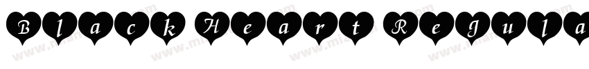 Black Heart Regular字体转换